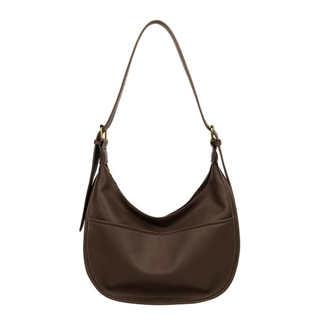 LUNAIRE™ – 大容量PUレザークロワッサンバッグ