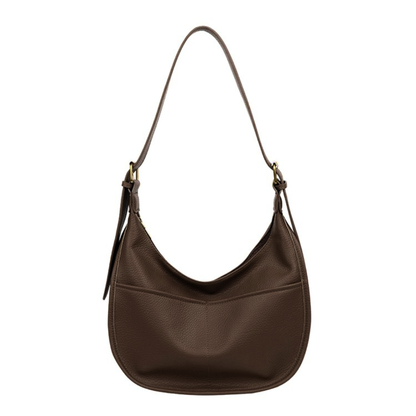 LUNAIRE™ – 大容量PUレザークロワッサンバッグ