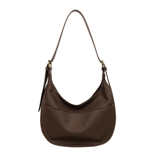 LUNAIRE™ – 大容量PUレザークロワッサンバッグ