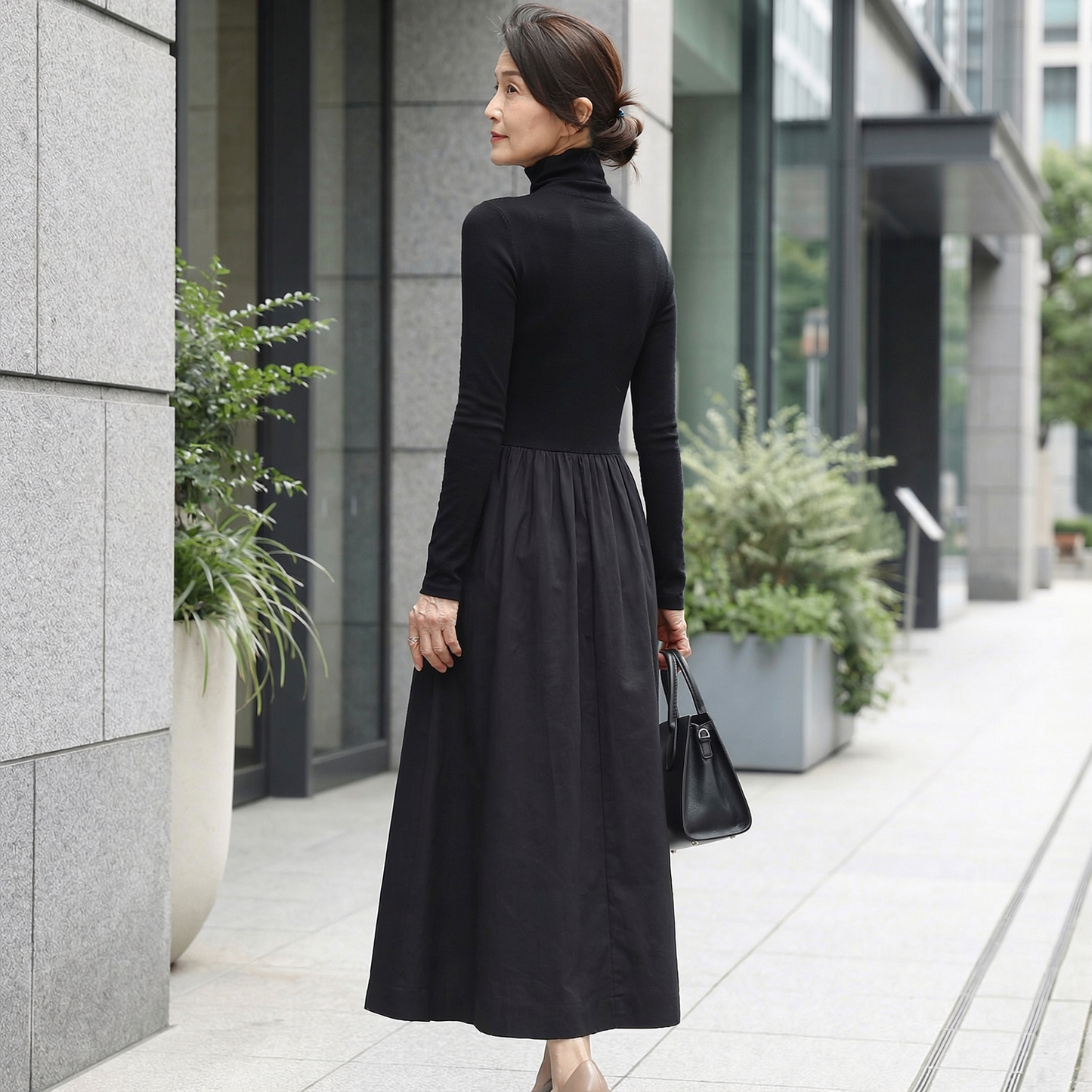 UNIVA™ – ニットドッキングワンピース