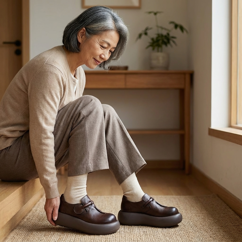 SOLISCA™ – 快適な履き心地が続く厚底本革シューズ