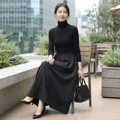 UNIVA™ – ニットドッキングワンピース