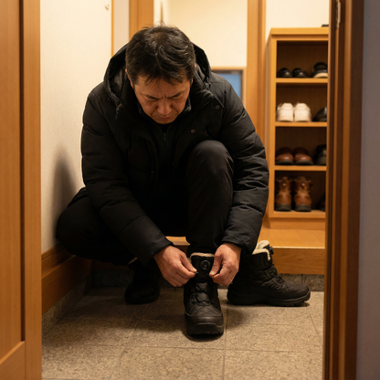 MIYORA™ メンズ ダイヤル式スノーブーツ（防寒・防滑）