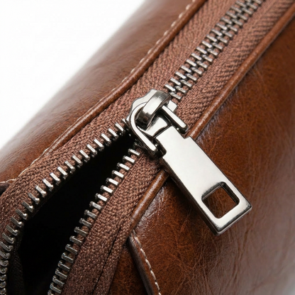 LUNELLE™ – 多機能コンパートメント本革カウハイドレザーショルダーバッグ