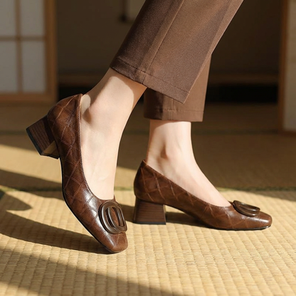 VELORIA™ – エレガント本革コンフォートフラットシューズ