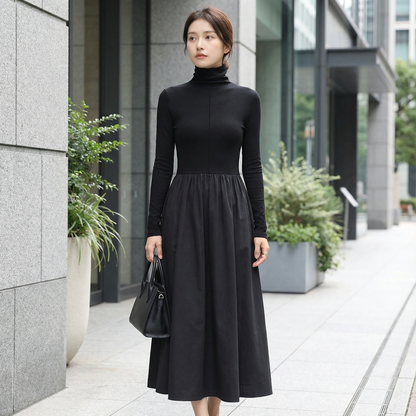 UNIVA™ – ニットドッキングワンピース