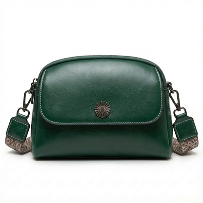 LUNELLE™ – 多機能コンパートメント本革カウハイドレザーショルダーバッグ