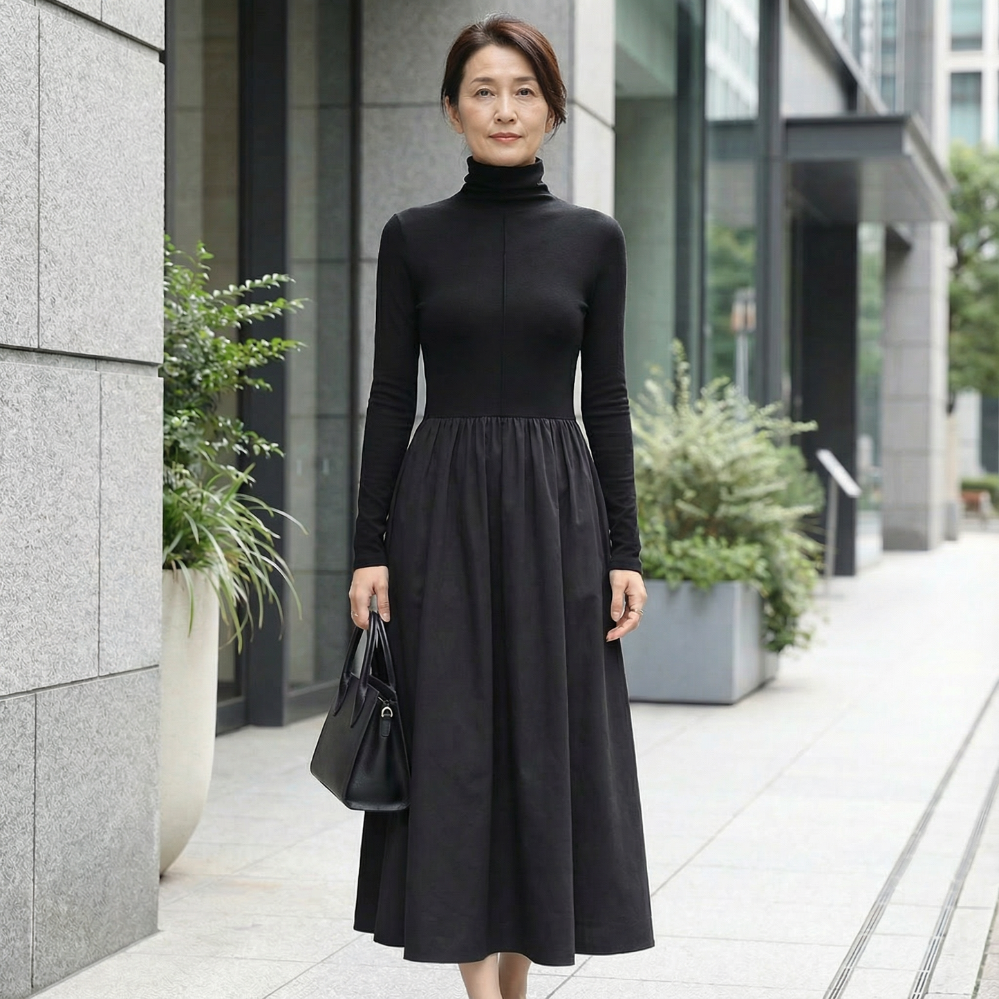 UNIVA™ – ニットドッキングワンピース