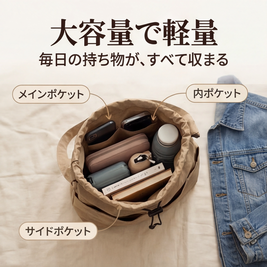 超軽量カジュアル大容量バッグ
