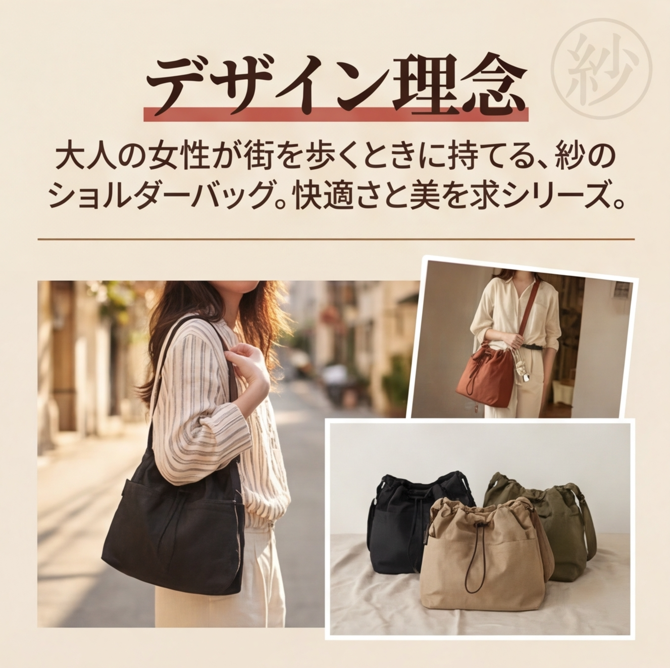 超軽量カジュアル大容量バッグ