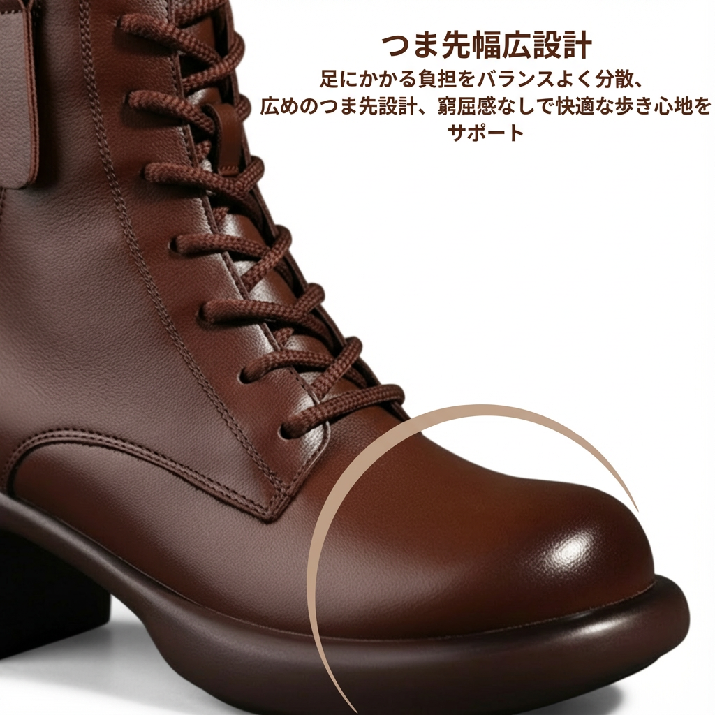 ALTEZZA™ – レトロ調 裏起毛ブーツ 5cm身長アップ