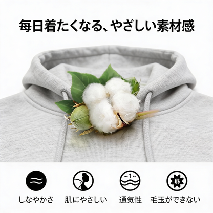 WELNEST™ – 厚手ウール裏地付き冬用パーカー