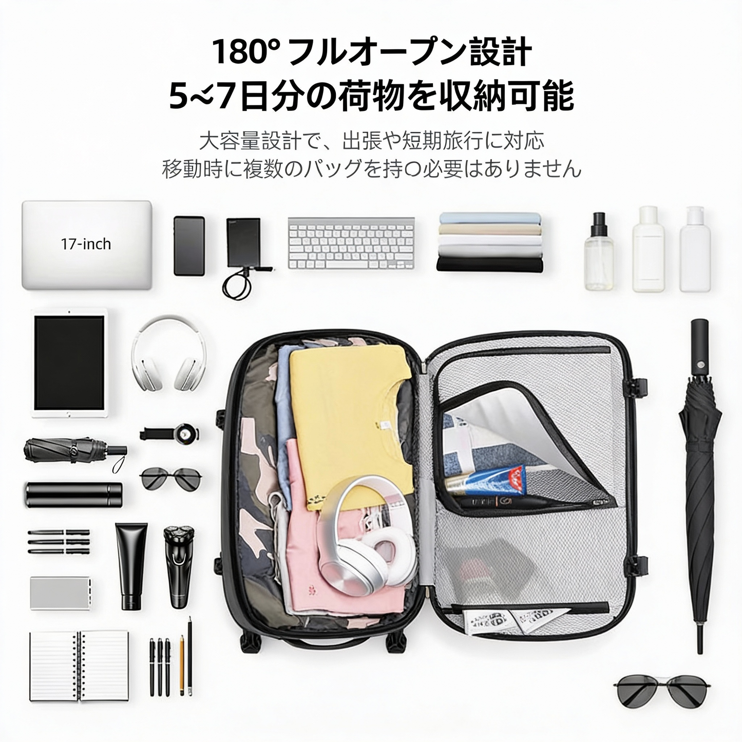 TRAVAC™ – 圧縮トラベルバックパック