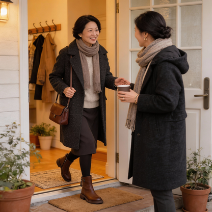 LUNARIA™ – コンフォートヒール本牛革ブーツ