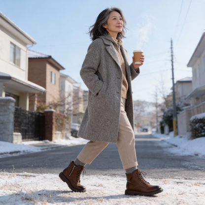 THERIVA™ – あたたかいフラットソール冬用ブーツ
