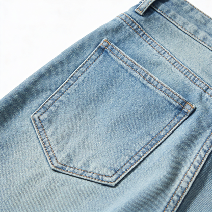 DENORA™ – 裏起毛ストレートデニムパンツ