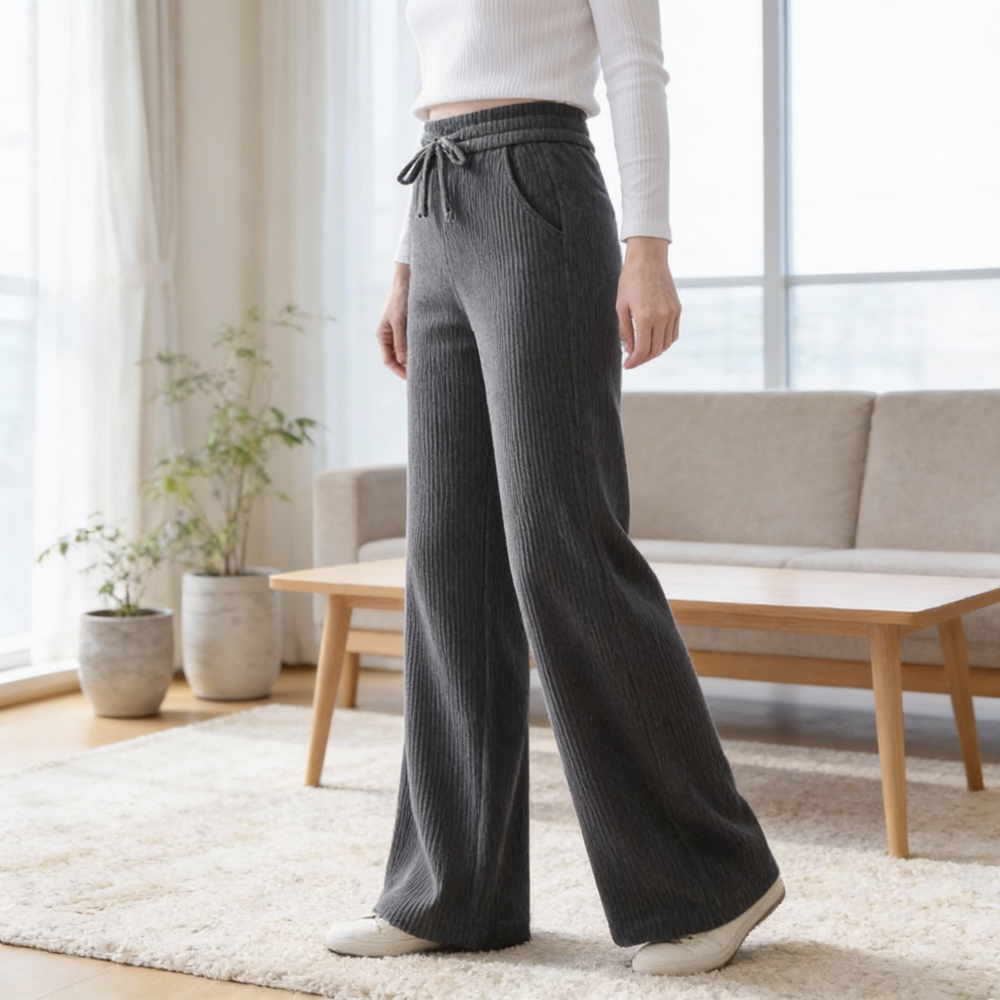 THERMYN™ – 裏起毛ワイドレッグパンツ