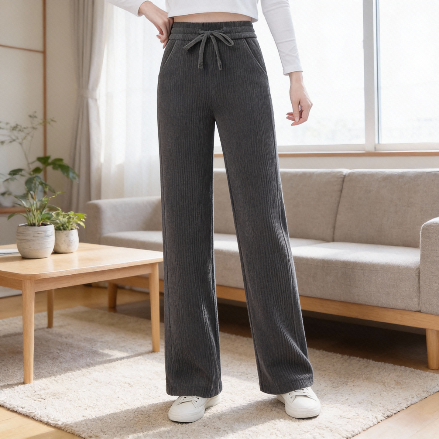 THERMYN™ – 裏起毛ワイドレッグパンツ
