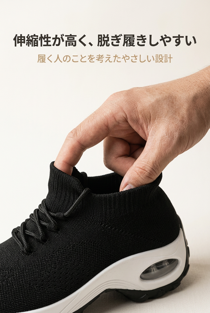 MIYORA™ 歩いても疲れにくい厚底スニーカー