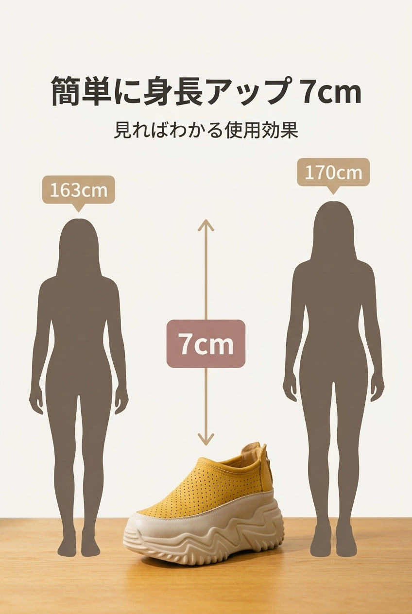 MIYORA™ 疲れにくい厚底スリッポン