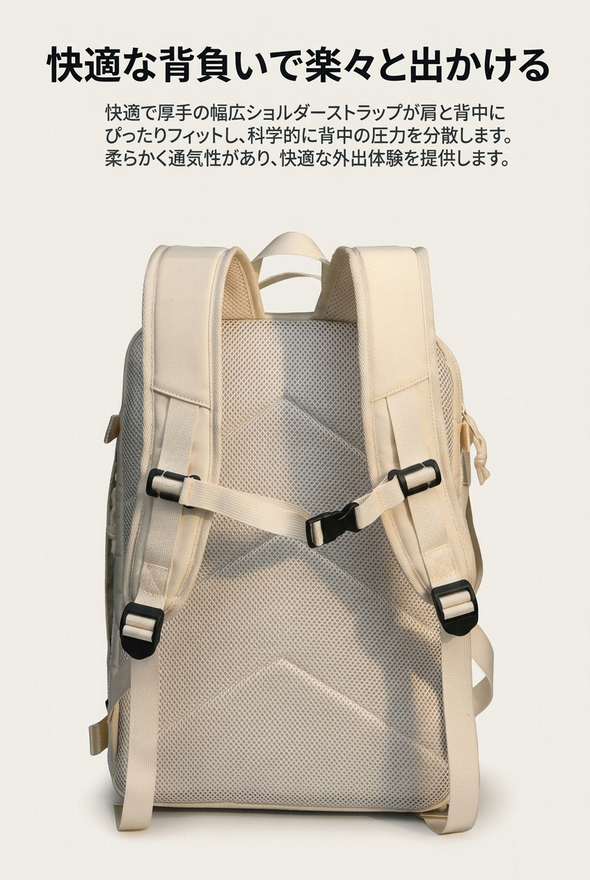 MIYORA™ 大容量トラベルリュック（拡張タイプ）