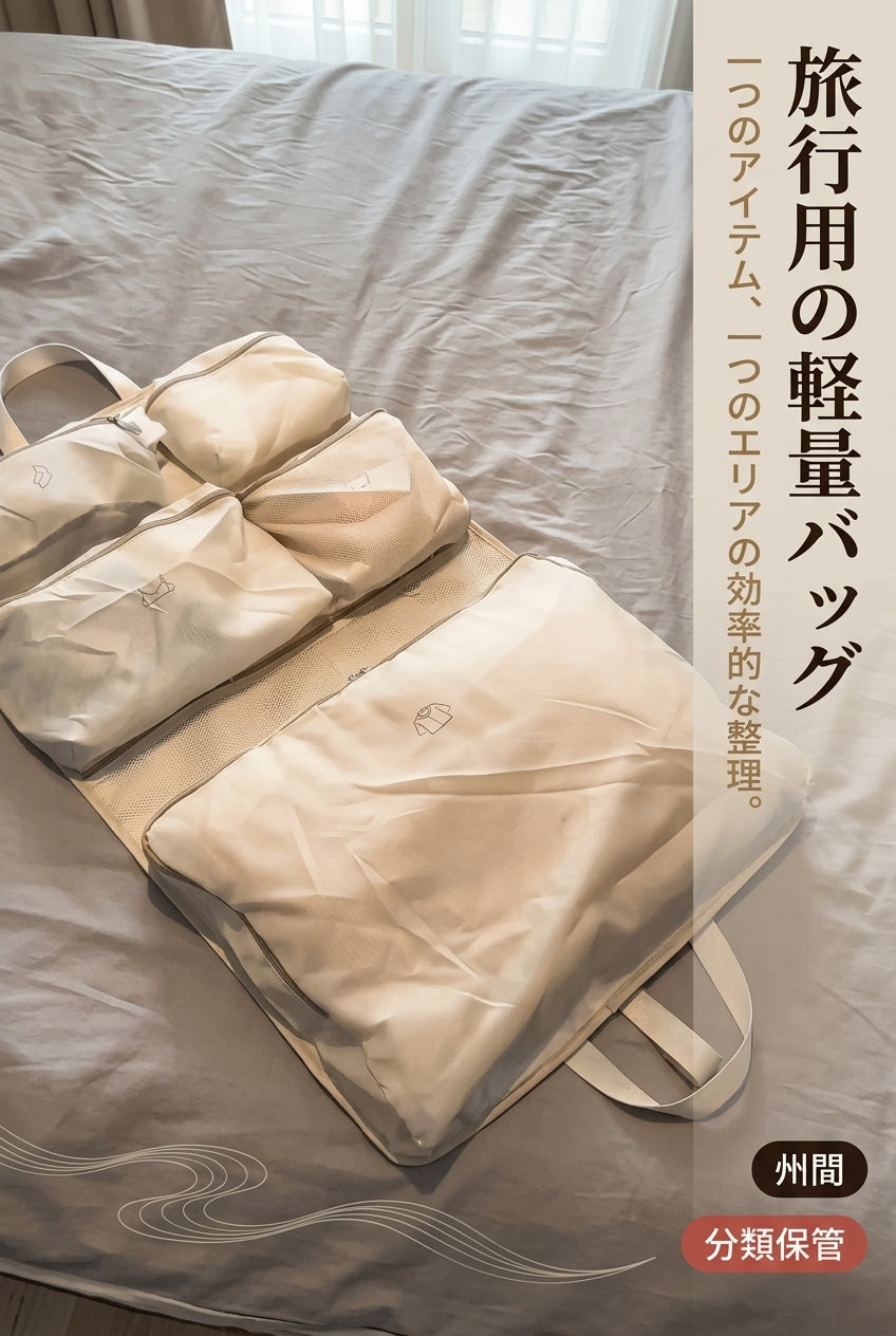 MIYORA™ 旅行がラクになる衣類整理ポーチ