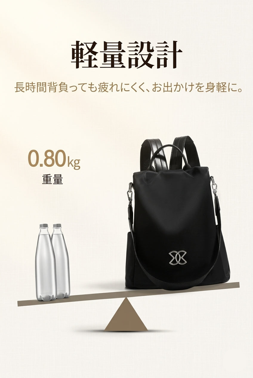 MIYORA™ 盗難防止リュック（軽量・撥水）
