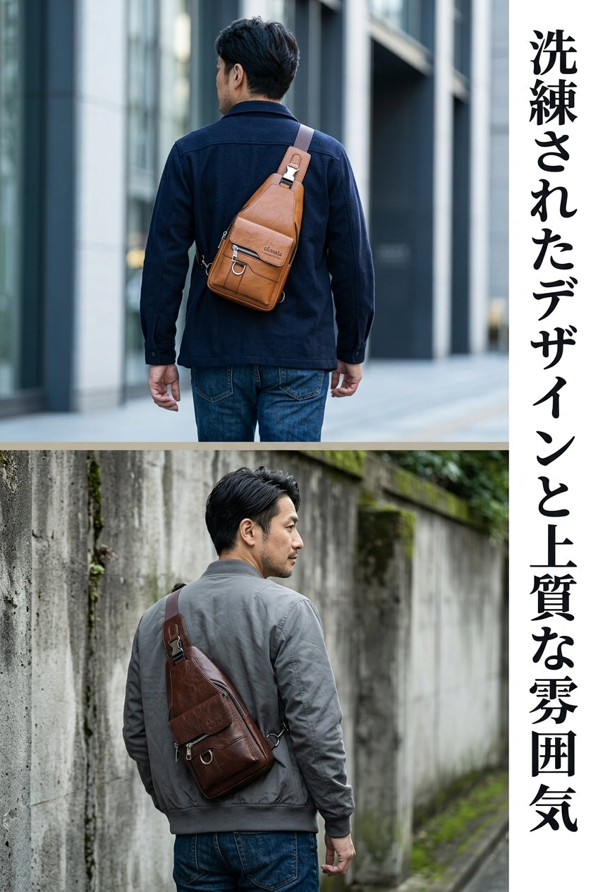 MIYORA™ 大容量ボディバッグ（撥水仕様）