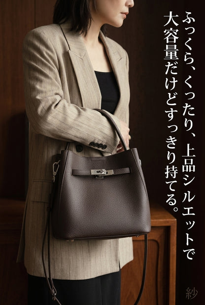 MIYORA™ 大容量2WAYバケットバッグ